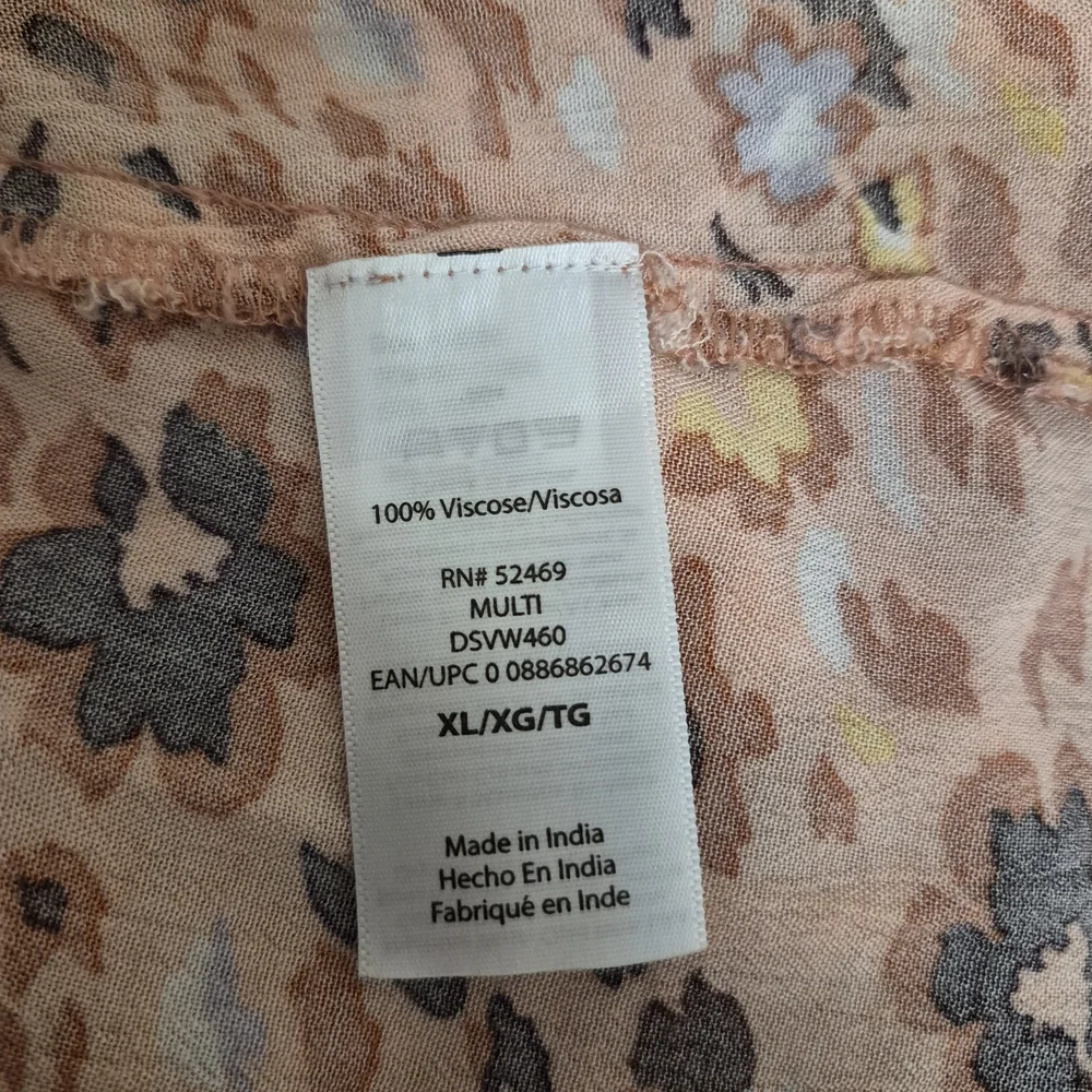 Sofia by Sofia Vergara Peach Floral Maxi Dress